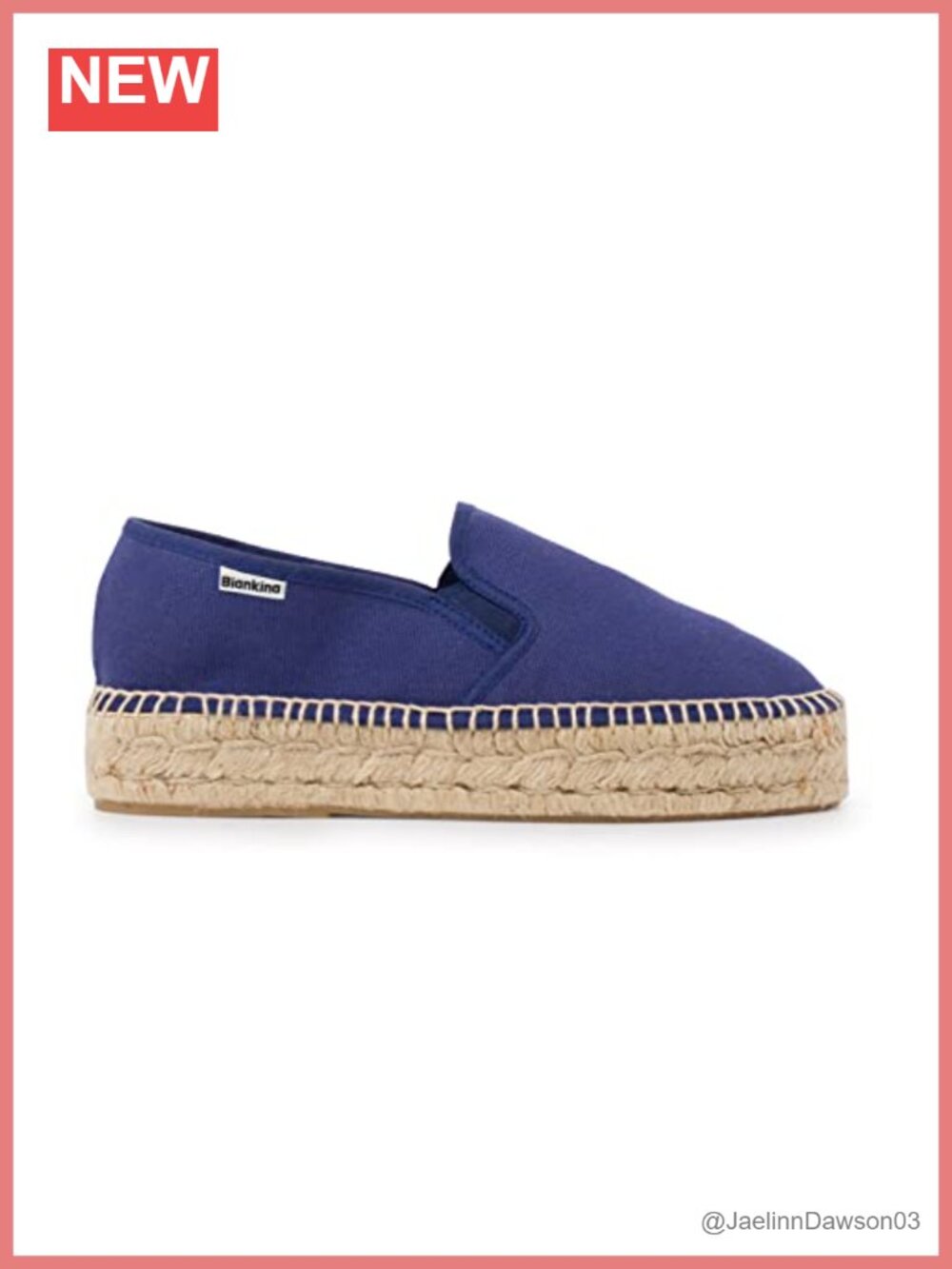 Handmade Eco Canvas Platform Espadrilles with Jute Midsole - Breathable Slip-On